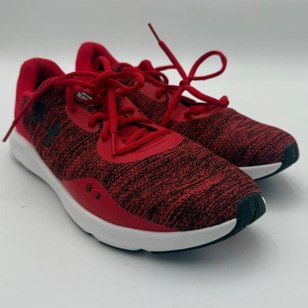 Under Armour red/black speckled knit sneakers size US 11' to Whatnot Whatnot